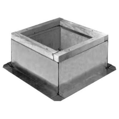 pate® PCA-2 Pipe Curb Assembly With Integral Base Plate, 1-1/2 in Insulation and 2 x 2 Treated Wood Nailer, 16 in H