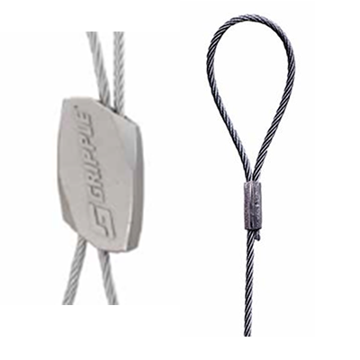 GRIPPLE&reg; HF3-LG-30FT Standard Hanger With Loop End, #3, 200 lb Load, Steel, Galvanized