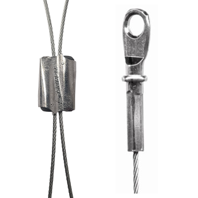 GRIPPLE&reg; XP2-EYQG-20FT Hanger Cable, 20 ft L, 100 lb Load, Stainless Steel