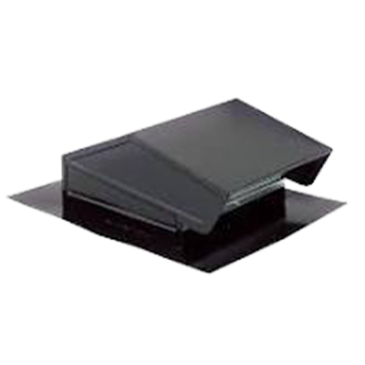 COOK&reg; RJ 200 Roof Jack, 10-3/4 x 10-3/4 in, 14-1/4 in W, Steel, Baked Black Enamel