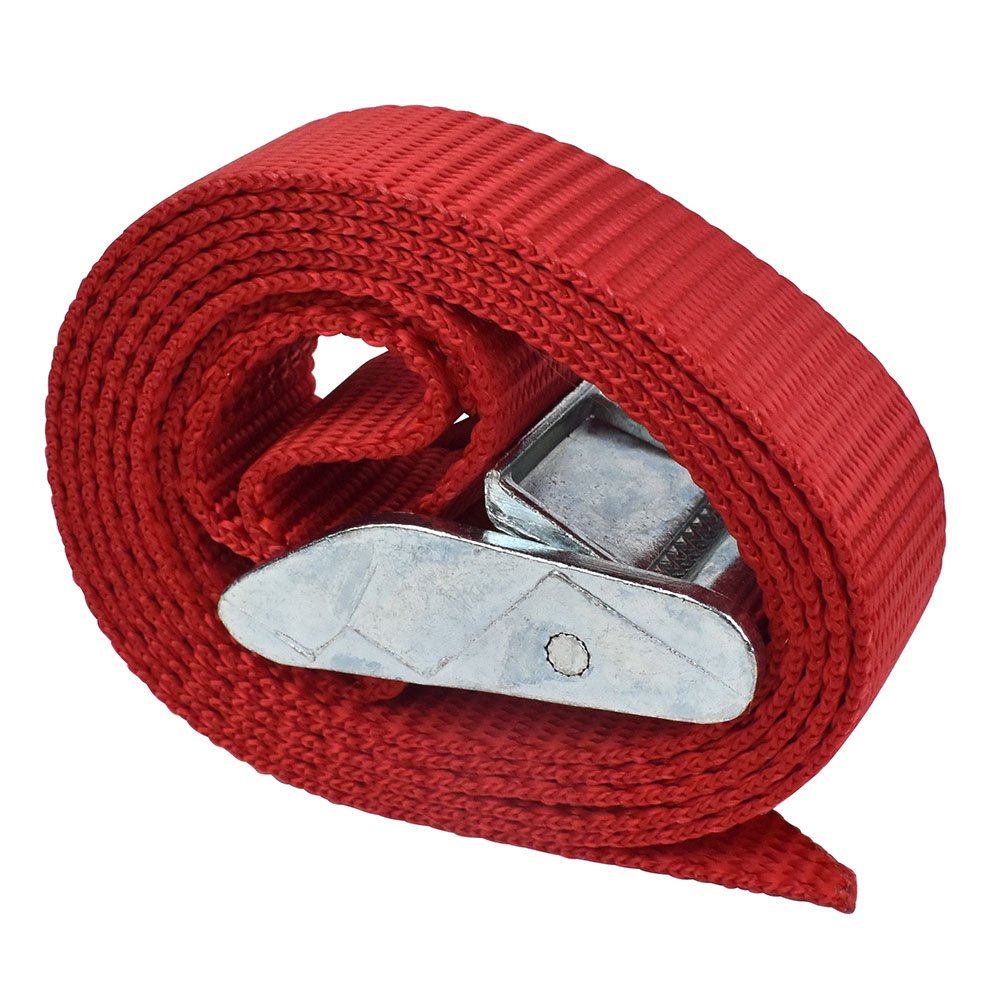 BRAXTON HARRIS CS1-4R Cam Strap, 4 ft L Strap, 1 in W Strap, 400 lb Load, Nylon Strap
