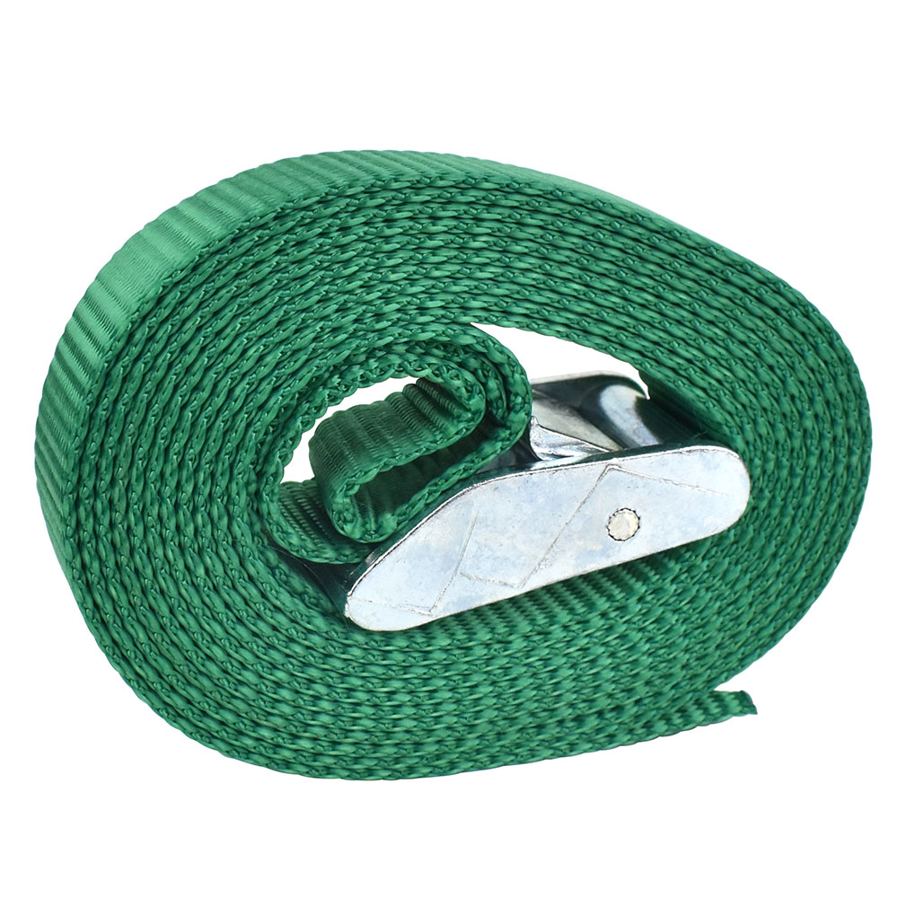 BRAXTON HARRIS CS1-8G Cam Strap, 8 ft L Strap, 1 in W Strap, 400 lb Load, Nylon Strap