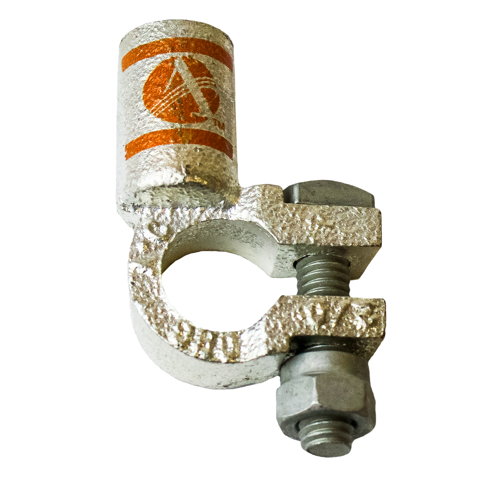 Applied MSS℠ Battery Terminals - Post Top Left Elbows - 2/0 ga Positive - Orange