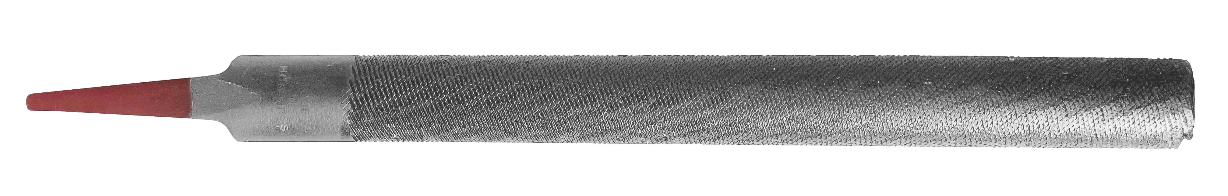 <ul><li>The half round file may be used to file not only on flat surfaces, but concave and convex surfaces too.</li><li>On concave surfaces the file is used with a rolling motion to prevent grooving the work surface</li><li>Great for rounding in holes, corners and crevices</li><li>Double cut on both sides</li><li>Half Round Files feature a built-in twist & roll action on the half round side produced by the spiral cut design with a wavy tooth design on the flat side</li></ul>|