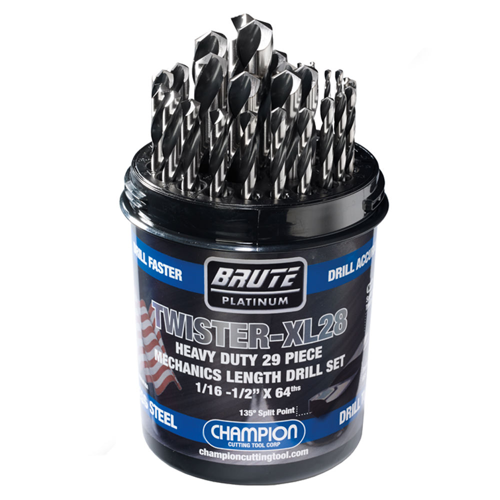<ul><li>Special hi-molybdenum tool steel-heat treated at 2185°F then nitro-carburize finished at 950° to be measurably harder than high speed steel </li><li>Bright and black finish </li><li>135° split point for fast penetration and accurate starting without a center punch </li><li>Flats on shank give positive chuck grip (flats are on 3/16 and above sizes)</li><li>Specifically designed for hand held drills</li><li>Recommended for use in work hardening grades of stainless steel and other hard metal drilling applications</li></ul>|