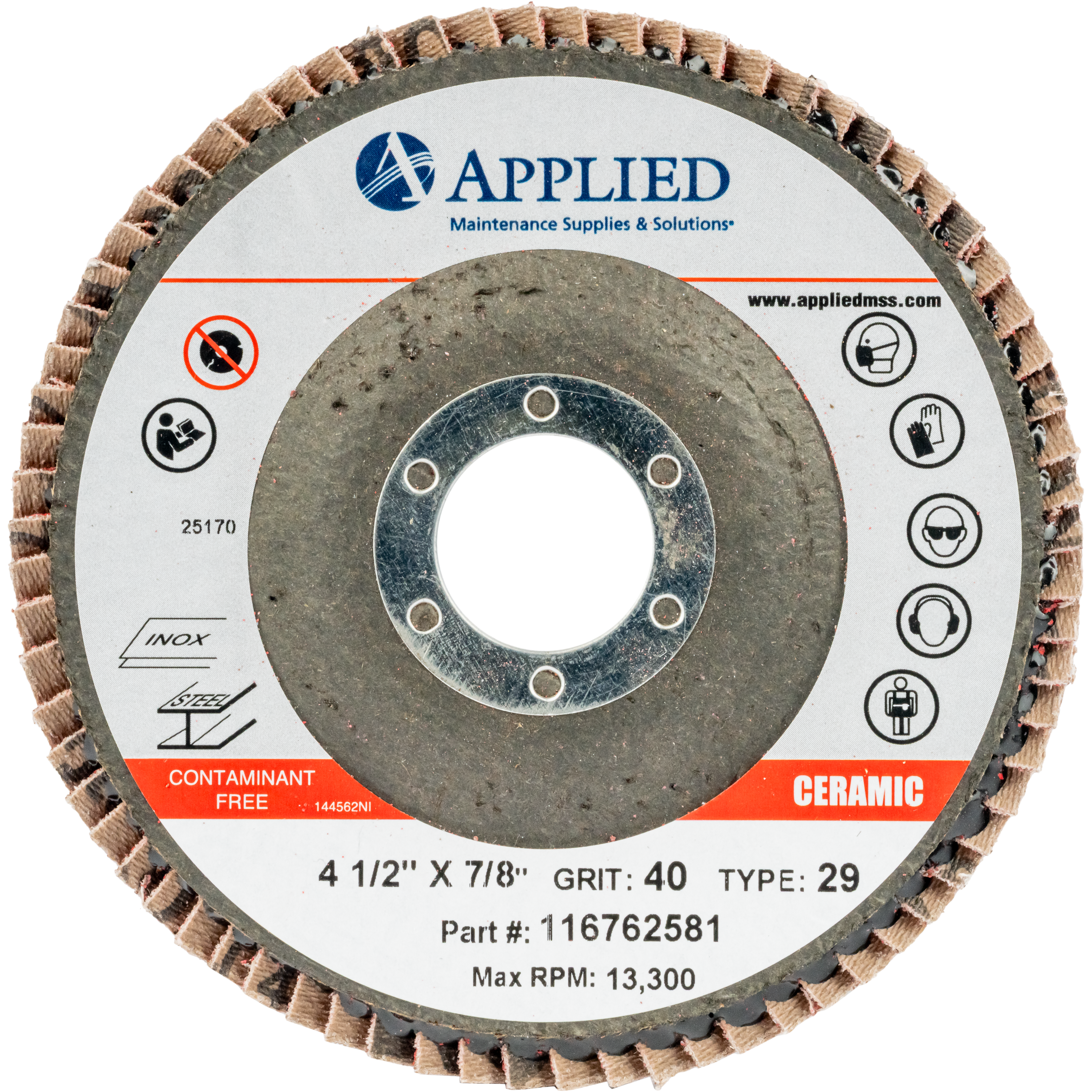 Kwik Cut&reg; Ceramic Flap Discs - Type 29