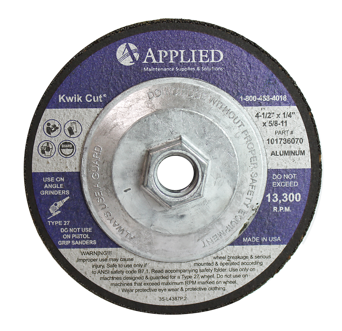<ul><li>Extremely cool grinding</li><li>A truly load resistant grinding wheel</li></ul>|