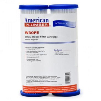 American Plumber W30PE Whole House Sediment Filter Cartridge (2-Pack)