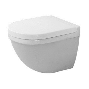 Duravit 222709 Starck 3 Toilet Wall-Mounted Compact Toilet - White
