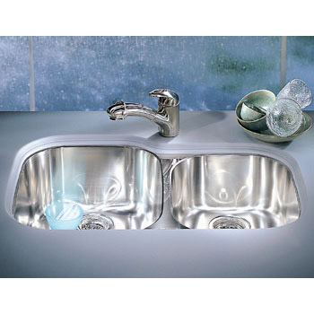 Franke RGX-160 Regatta Double Bowl Undermount Stainless Steel Kitchen Sink