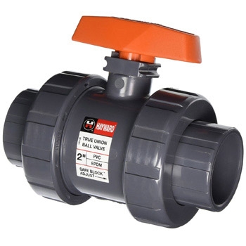 Hayward TB1200STE 2-Inch PVC TB Series Ball Valve with EPDM Seals and Socket/Threaded End Connection