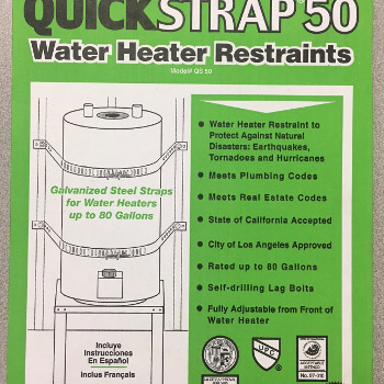 HoldRite QS-50 Quick Strap for Water Heater