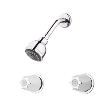 Pfister LG07-3120 2 Handle Shower Only Trim with Metal Verve Knob Handles - Chrome