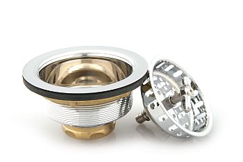 Trim By Design TBD155.17 Wing Nut Locking Type Basket Strainer - Brushed Nickel (Pictured in Polished Chrome)