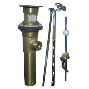 Lasco 03-4625 Lavatory Pop-Up Drain Assembly - Polished Brass